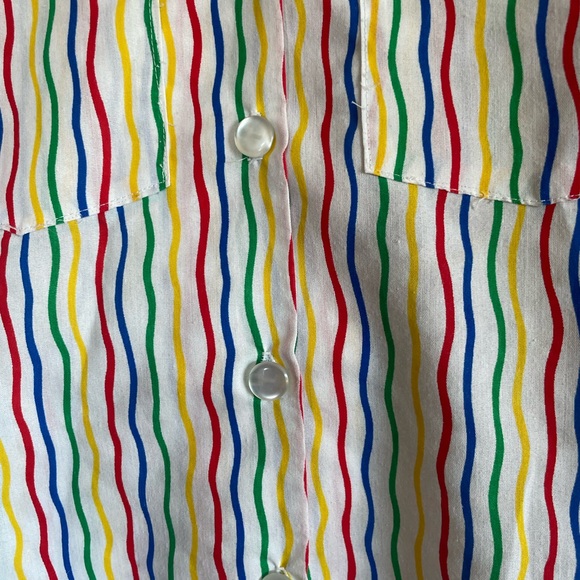 Rainbow button up long sleeve shirt - Picture 2 of 3